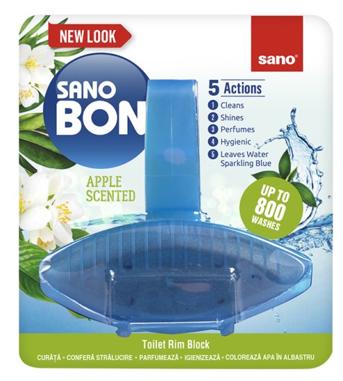 SANO BON  BLUE APPLE 5in1  55g  odorizant vas toaleta